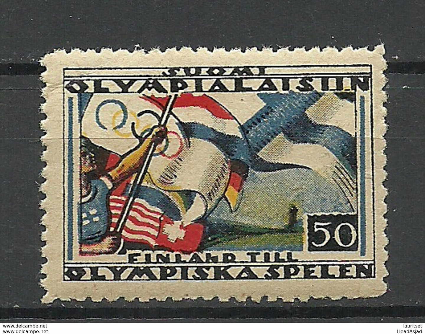 FINLAND 1928 Finland To Olympic Games ( Amsterdam ) MNH RRR - Ete 1928: Amsterdam