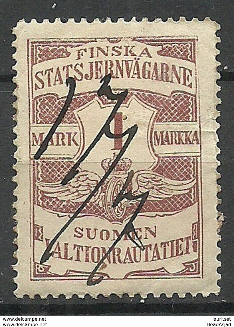 FINLAND FINNLAND 1903 Railway Stamp O - Gebraucht