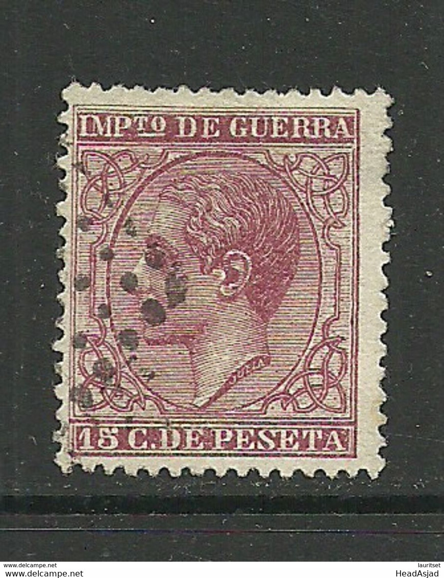 SPAIN Spanien Espana 1877 Michel 15 Stempelmarke Postage Due O - Postage Free