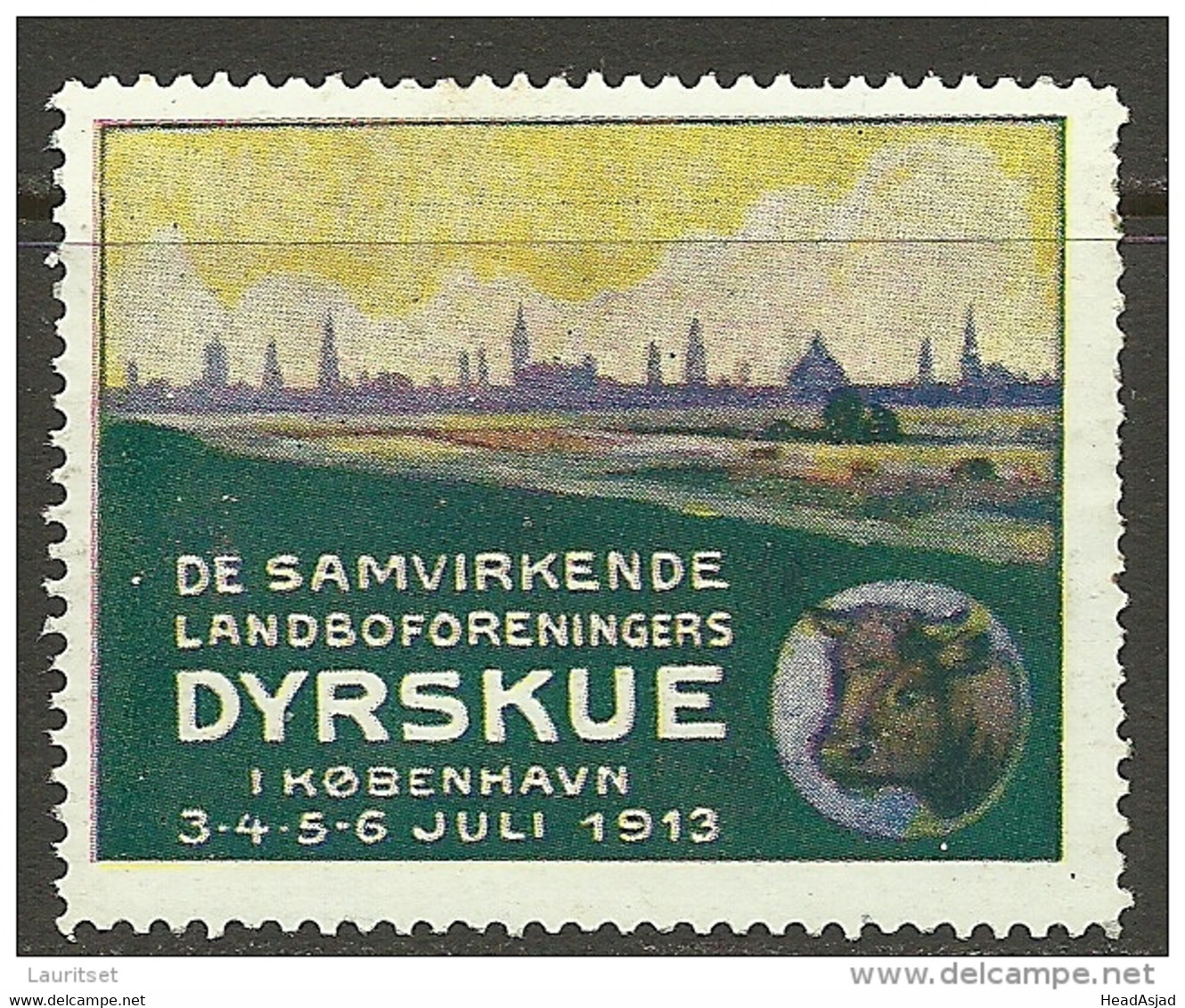 DENMARK Dänemark Danmark 1913 Advertising Reklamemarke Exhibition Ausstellung * - Ungebraucht
