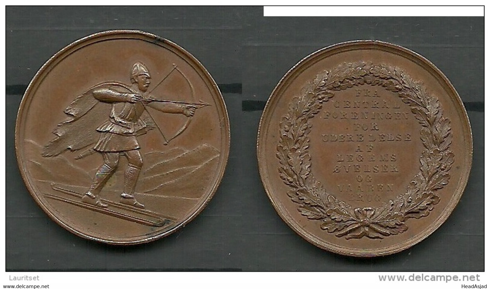 Interesting Old Medal From Denmark - Monete Allungate (penny Souvenirs)