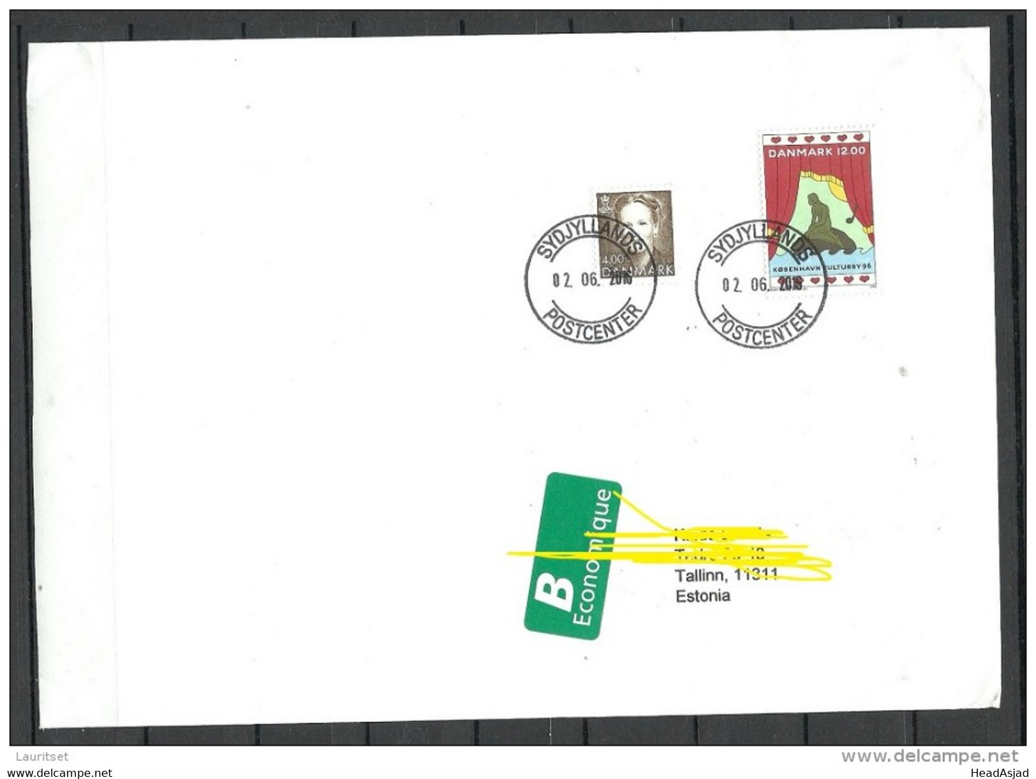 DENMARK Dänemark 2016 Brief Nach Estland Michel 1119 Etc - Covers & Documents