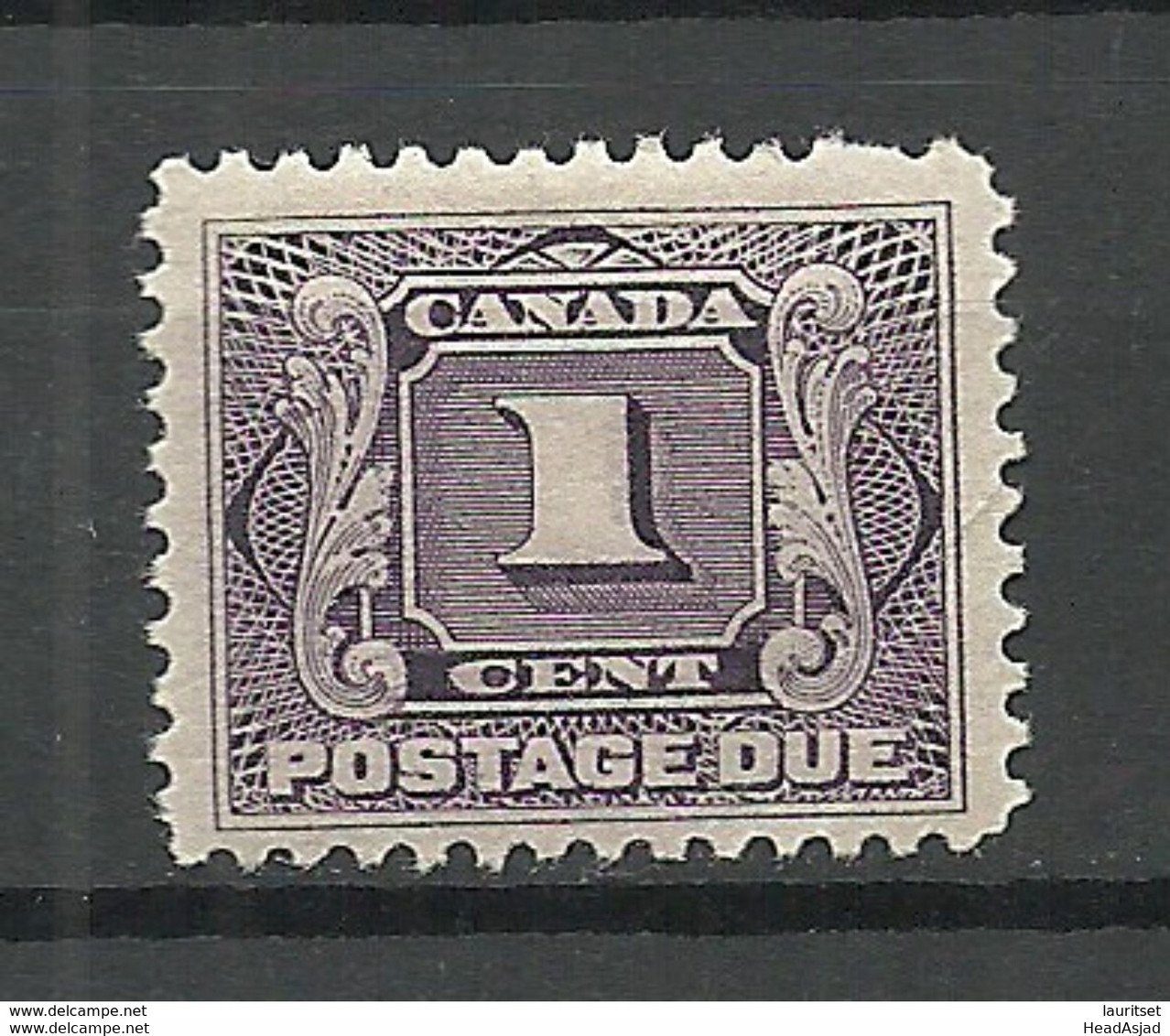 CANADA Kanada 1906 Postage Due 1 C. Perf 12 Michel 1 X * NB! - Postage Due