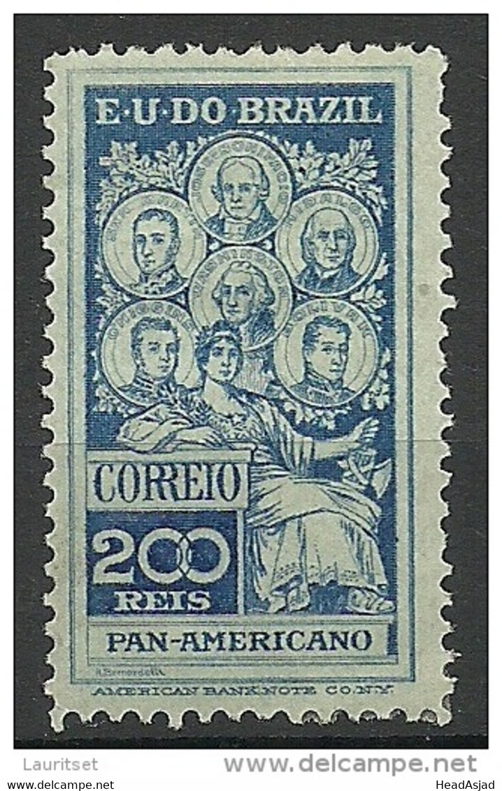 BRAZIL Brazilien 1909 Michel 179 * - Unused Stamps