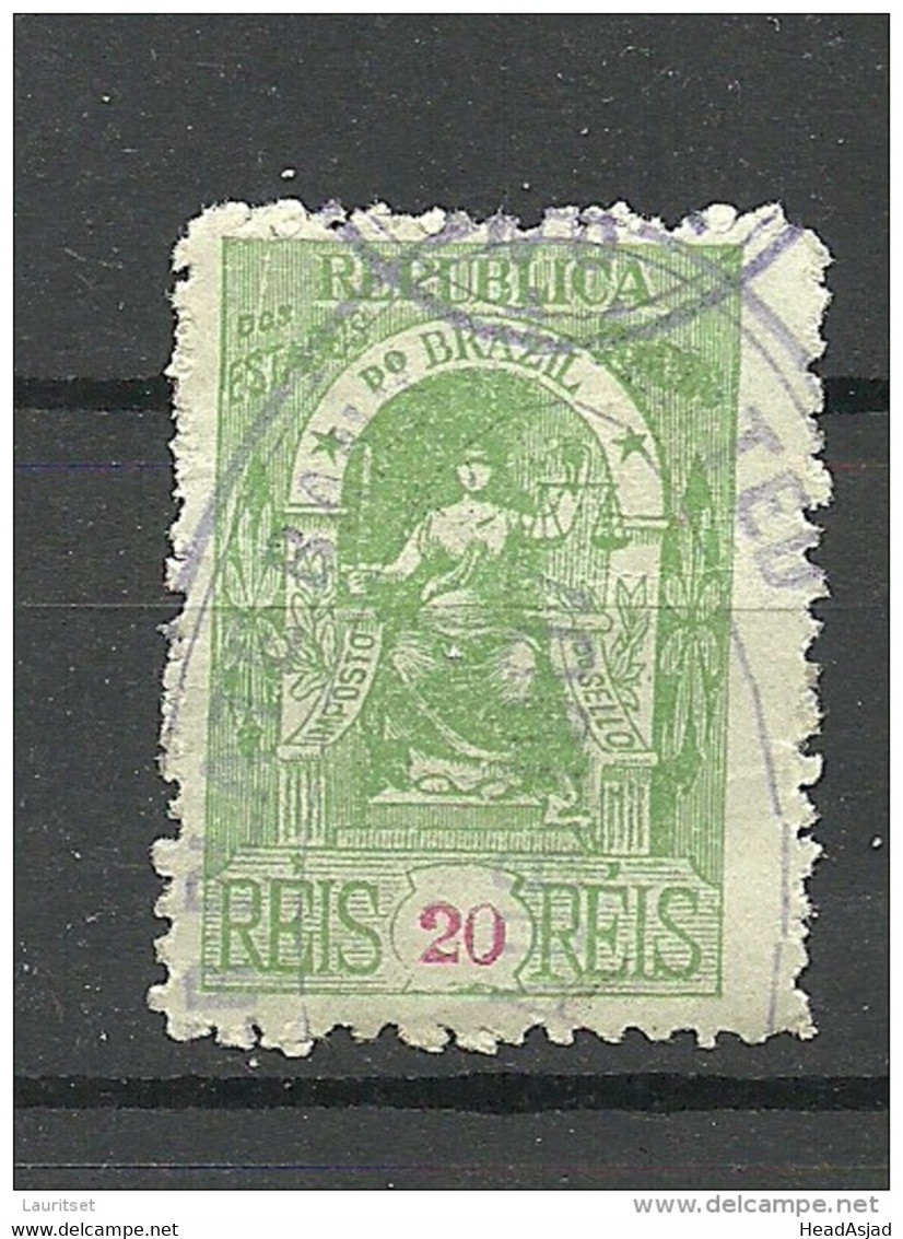 BRAZIL Brazilia O 1911 Old Revenue Tax Fiscal Stamp O - Portomarken