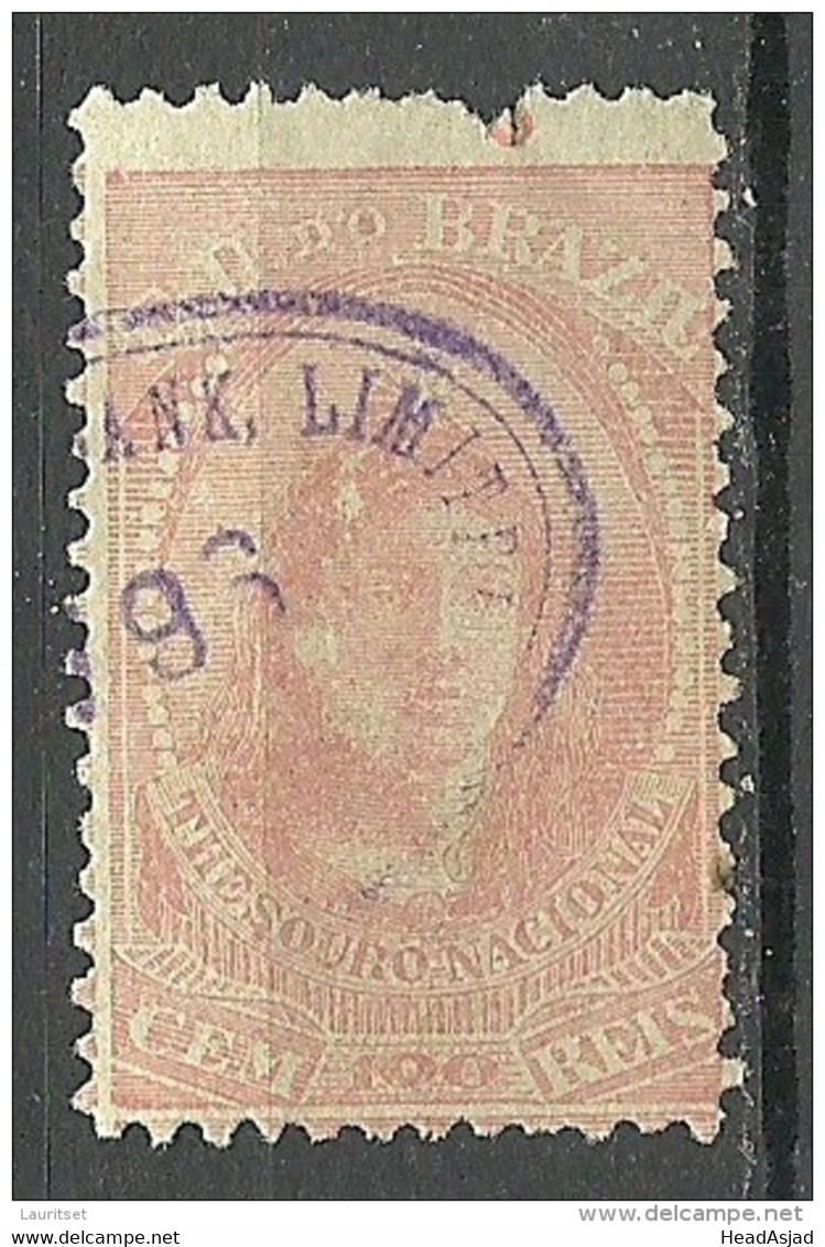 BRAZIL Brazilia O 1893 Revenue Fiscal Stamp Thesouro National 300 R. O - Segnatasse