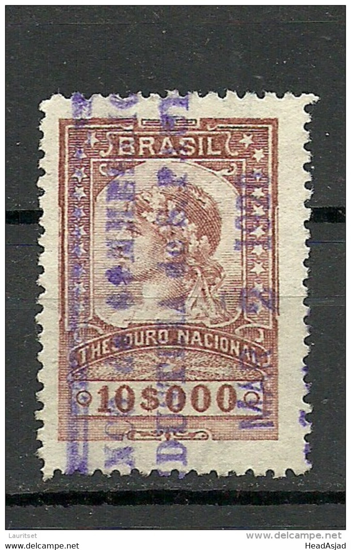 BRAZIL Brazilia O 1920 Revenue Tax Fiscal Stamp Thesouro National O - Officials