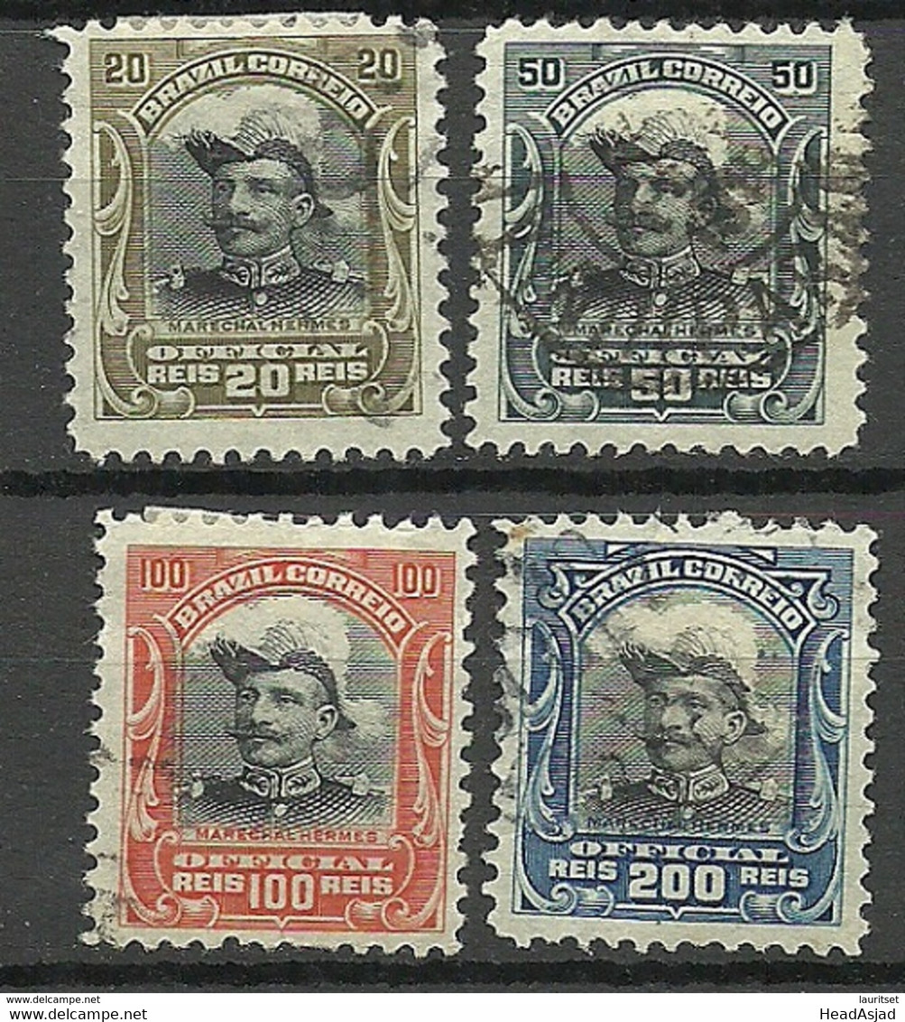 BRAZIL Brazilia 1913 Michel 15 - 18 Dienstmarken Postage Due O - Officials