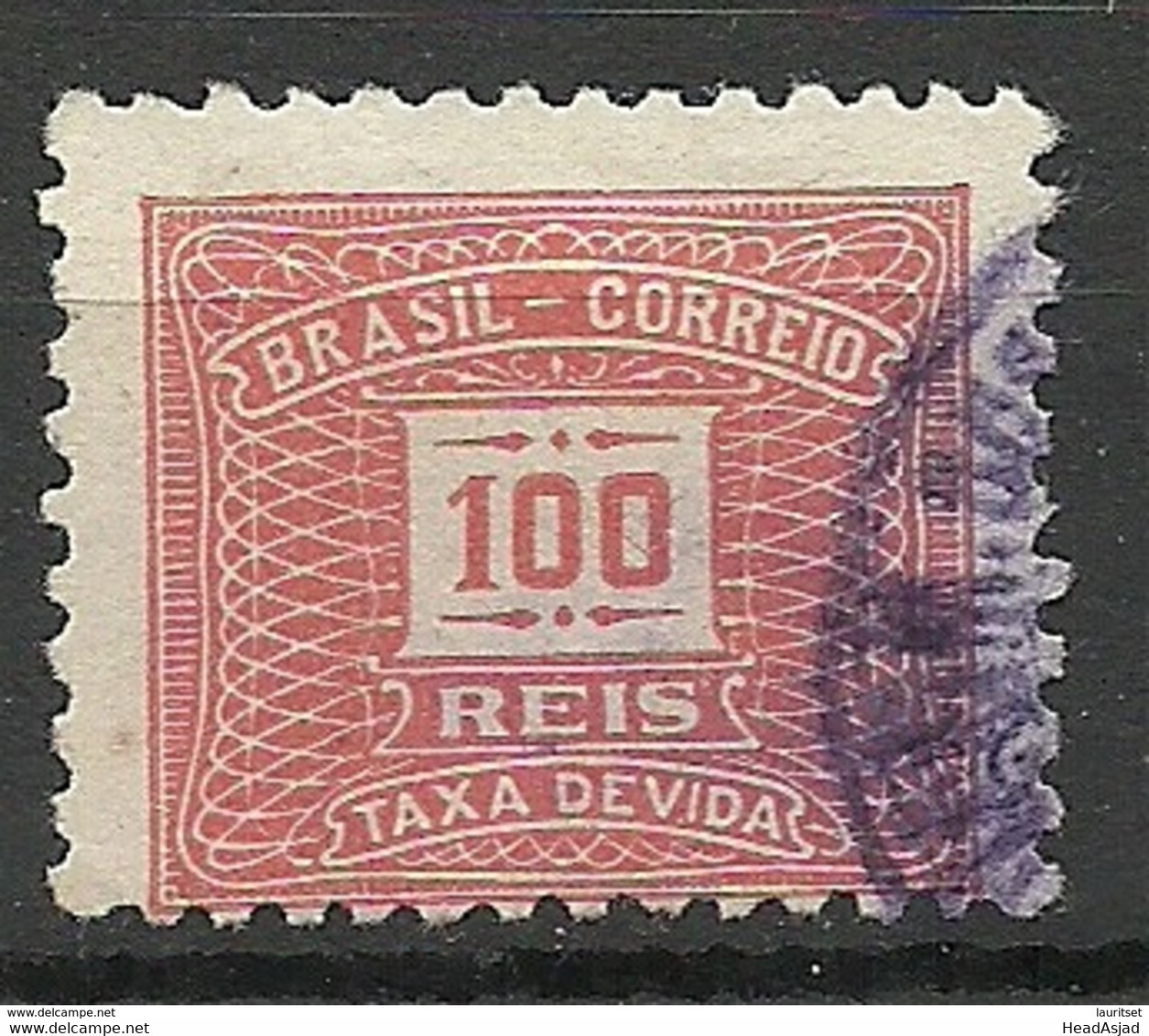 BRAZIL Brazilia 1919 Taxa Devida Portomarke Postage Due Michel 44 O - Postage Due