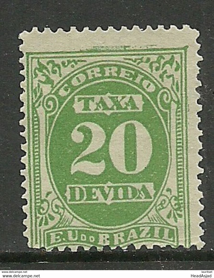 BRAZIL Brazilia 1895 Taxa Devida Portomarke Postage Due Michel 19 (*) - Segnatasse