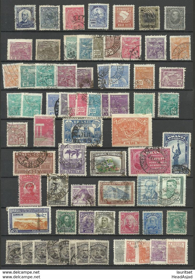 BRAZIL Brazilia, Lot Older Stamps, Mint & Used (mainly Used) - Verzamelingen & Reeksen