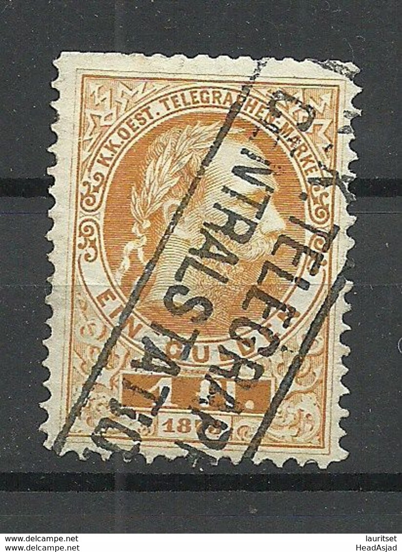 Österreich Austria 1873 Keiser Franz Joseph Telegraphenmarke 1 Fl. O Telegraph Stamp - Télégraphe