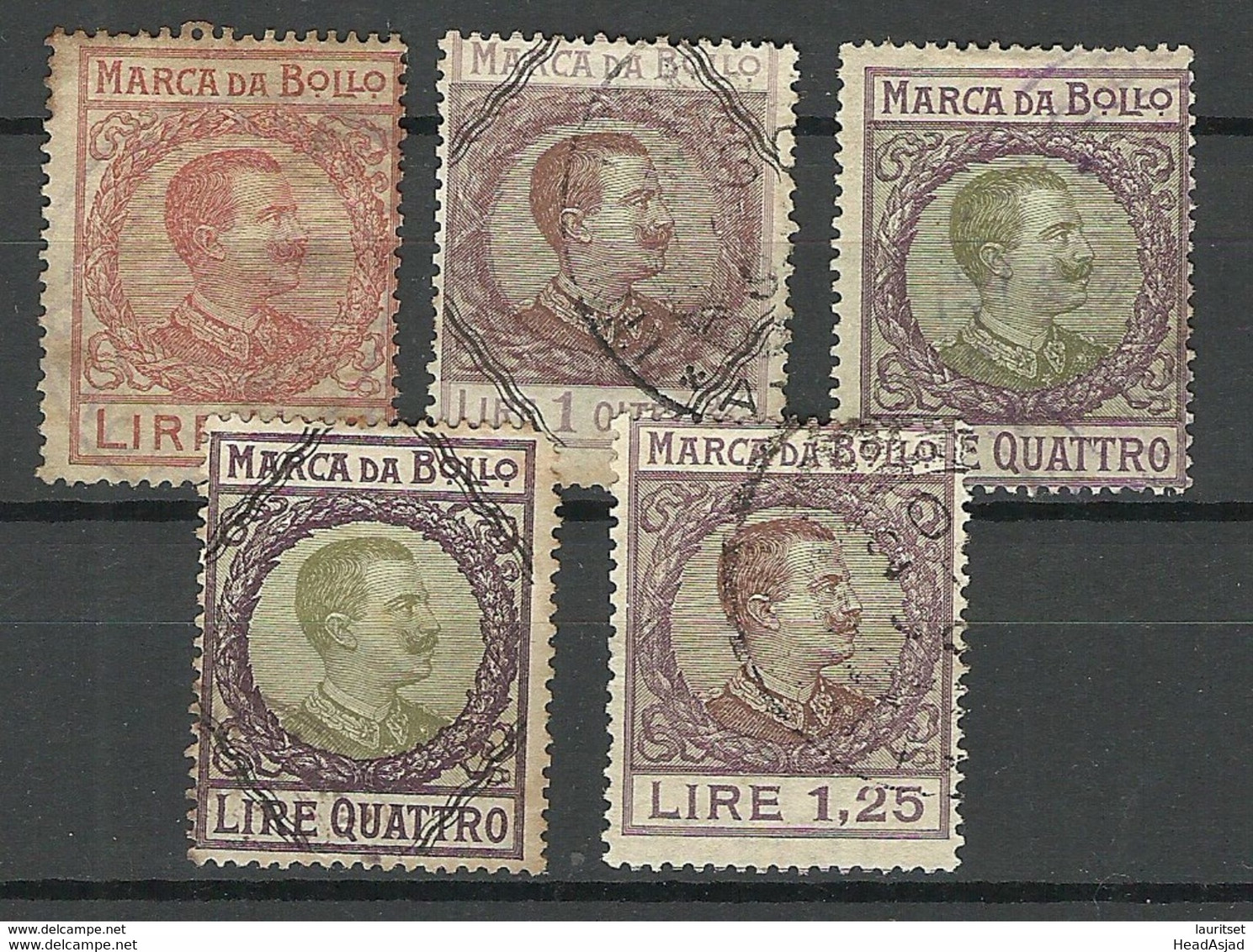 ITALIA ITALY Revenue Tax Fiscal Marca Da Bollo O - Revenue Stamps