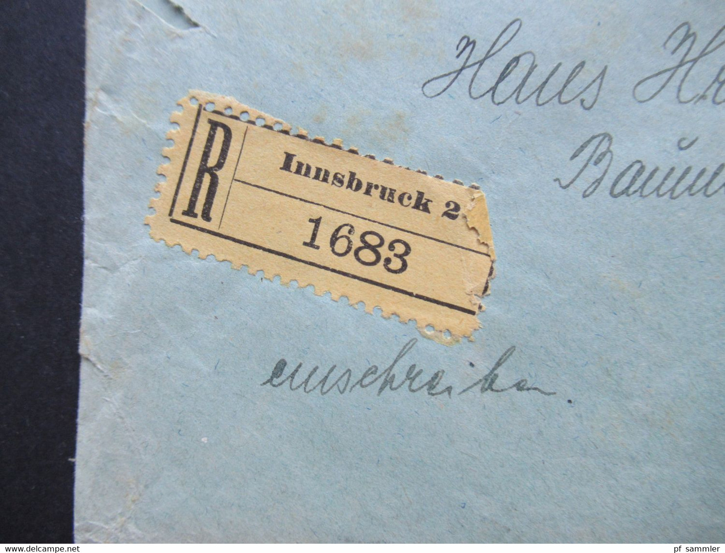 Österreich 1935 Freimarken Österreichische Volkstrachten MiF Nr.573,575 U. 579 Einschreiben Innsbruck 2 Nach Knittelfeld - Covers & Documents