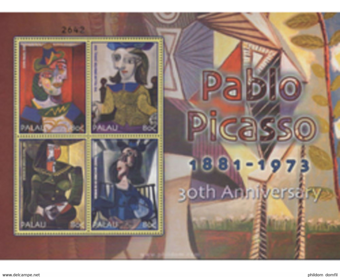 Ref. 650825 * MNH * - PALAU. 2004. PABLO RUIZ PICASSO . PABLO RUIZ PICASSO - Palau