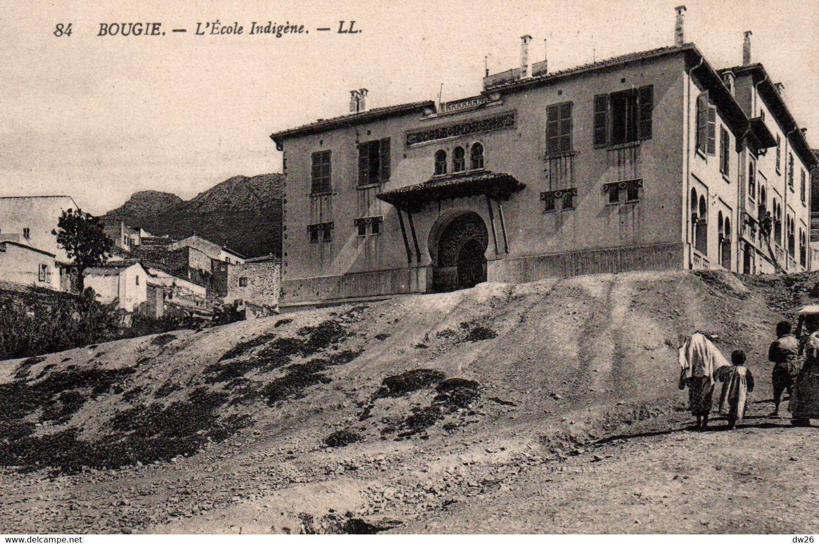 Bougie (Bejaia, Algérie) L'Ecole Indigène - Carte LL Animée N° 84 - Bejaia (Bougie)