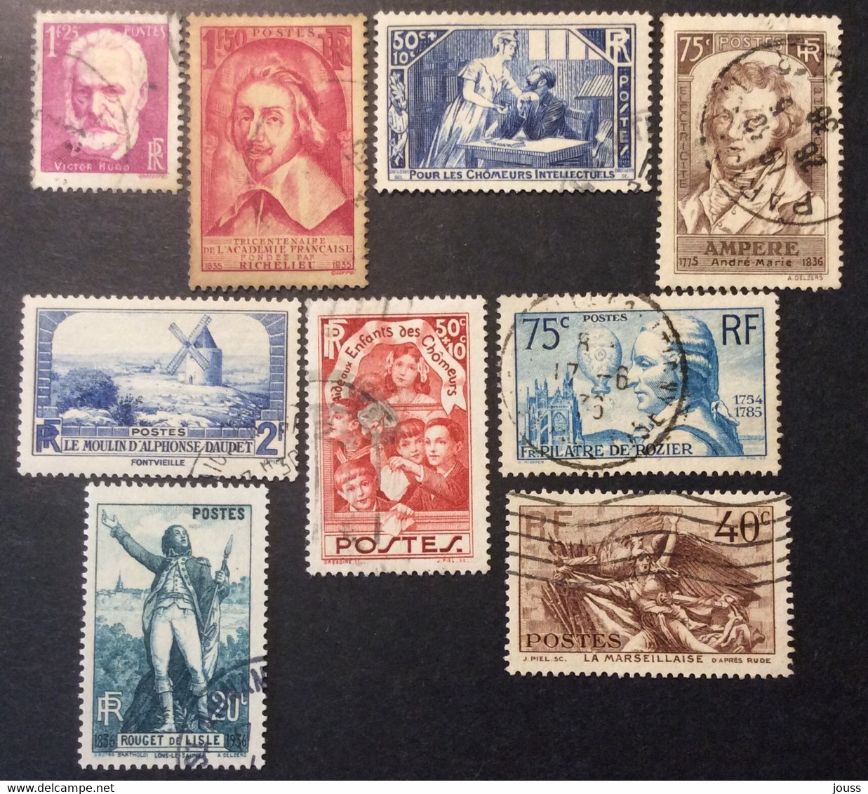 304 305 307 310 311 312 313 314 315 Lot 9 Timbres Oblitéré - Used Stamps
