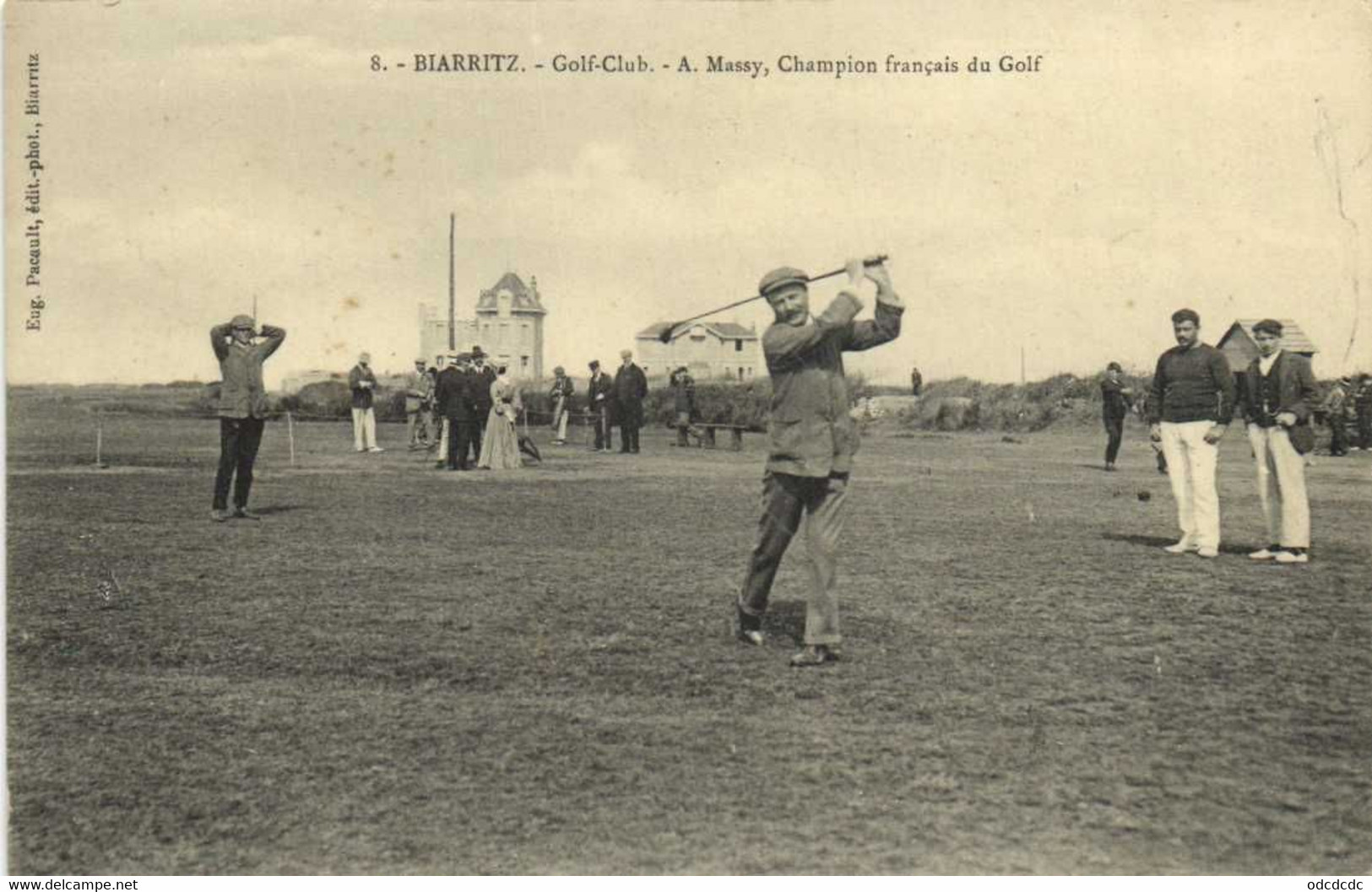 BIARRITZ  Golf Club A Massy ,Champion Français De Golf Peu Courant  RV  Aux Armes De Biarritz - Biarritz