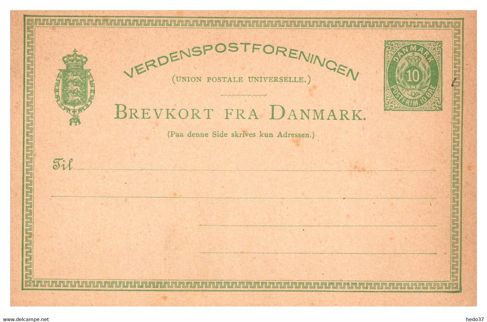 Danemark - Entiers Postaux - Entiers Postaux