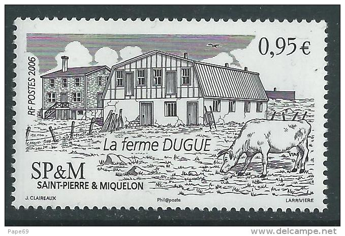 St Pierre Et Miquelon N° 875 XX Ferme Dugué Sans Charnière,TB - Used Stamps