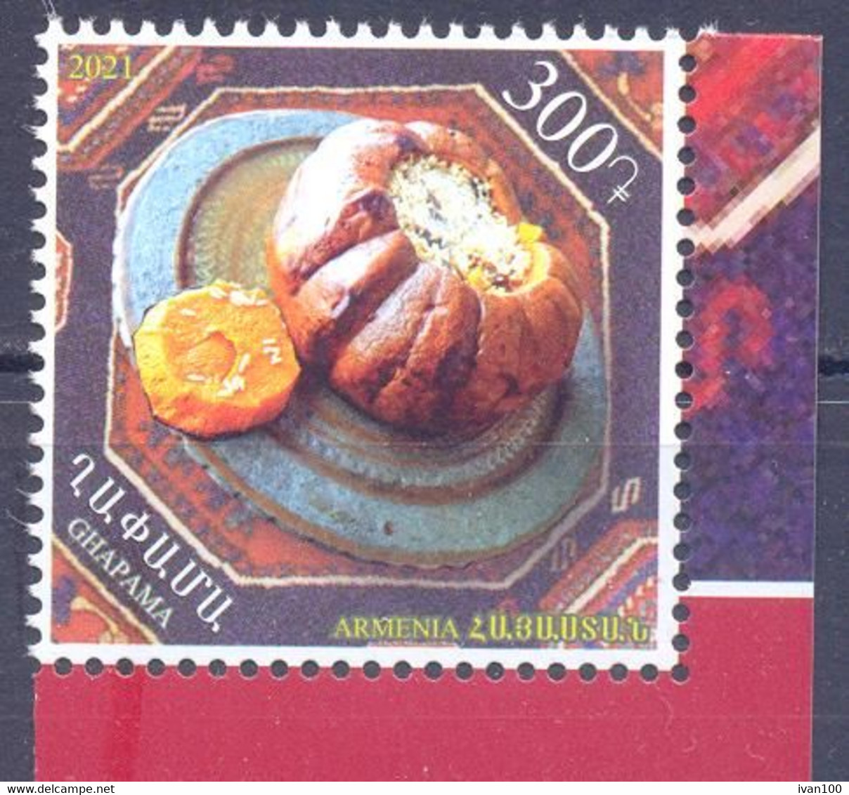 2021. Armenia,Ghapama, Armenian Traditional Cuisine, 1v, Mint/** - Armenien