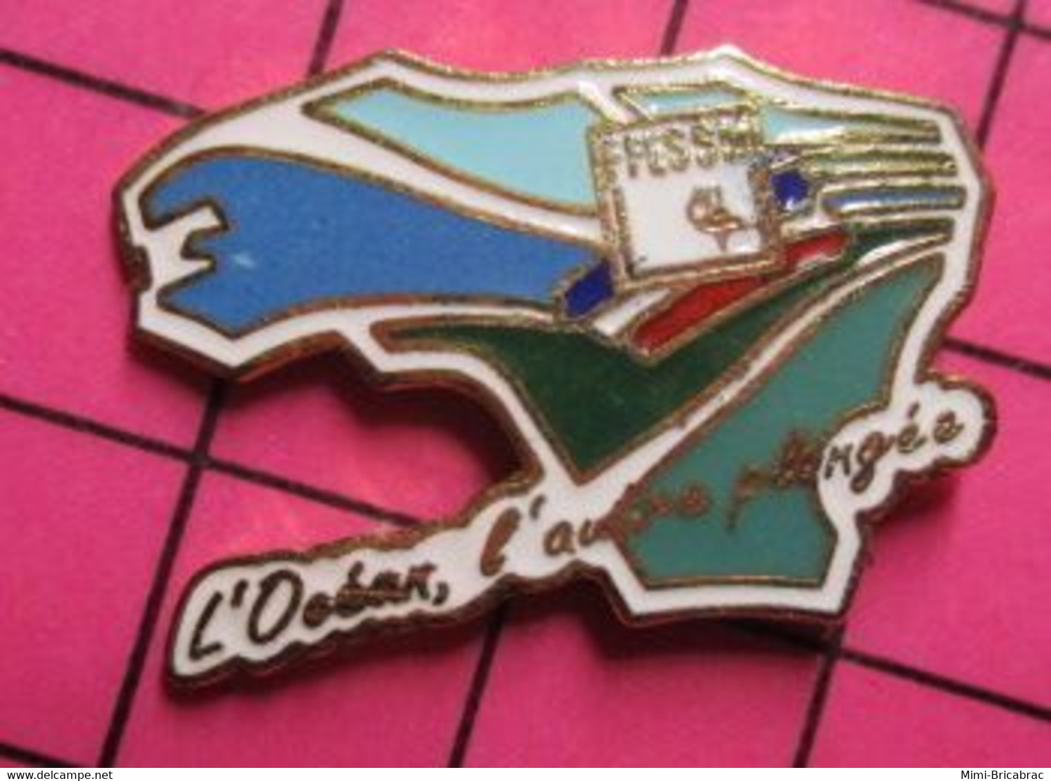 421 Pin's Pins / Beau Et Rare / THEME : SPORTS / PLONGEE SOUS MARINE L'OCEAN L'AUTRE PLONGEE Froid Et Opaque ... - Diving