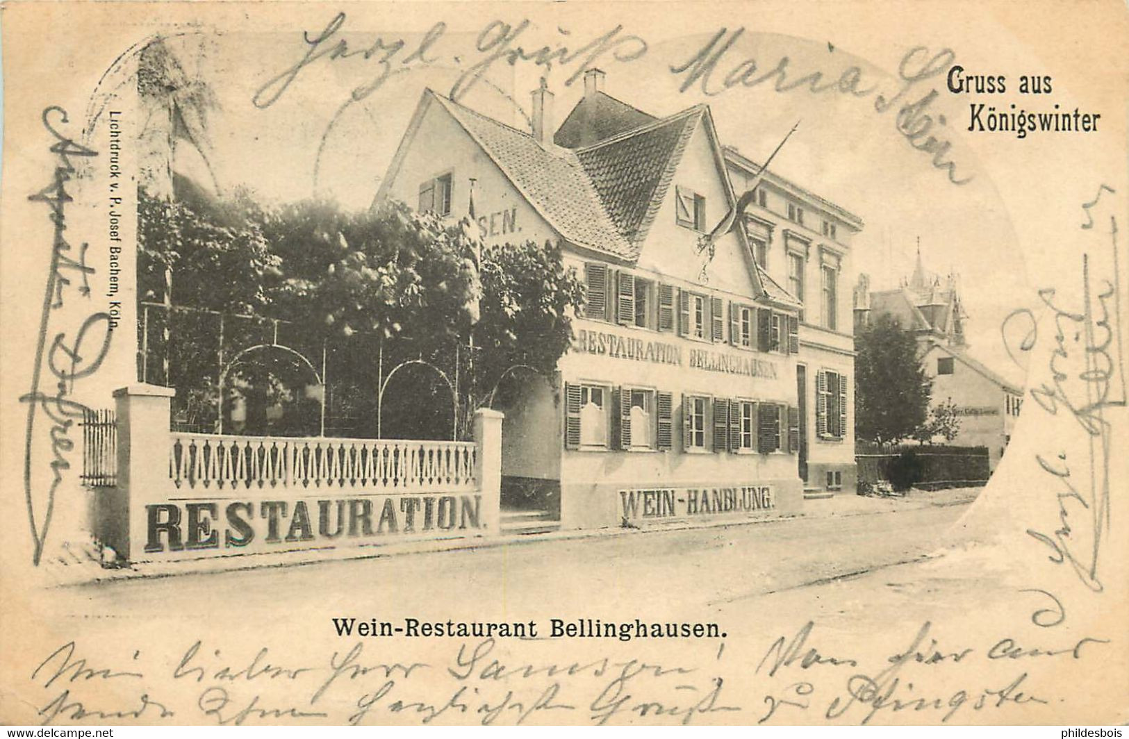 ALLEMAGNE  KONIGSWINTER  Restaurant Bellinghausen - Königswinter