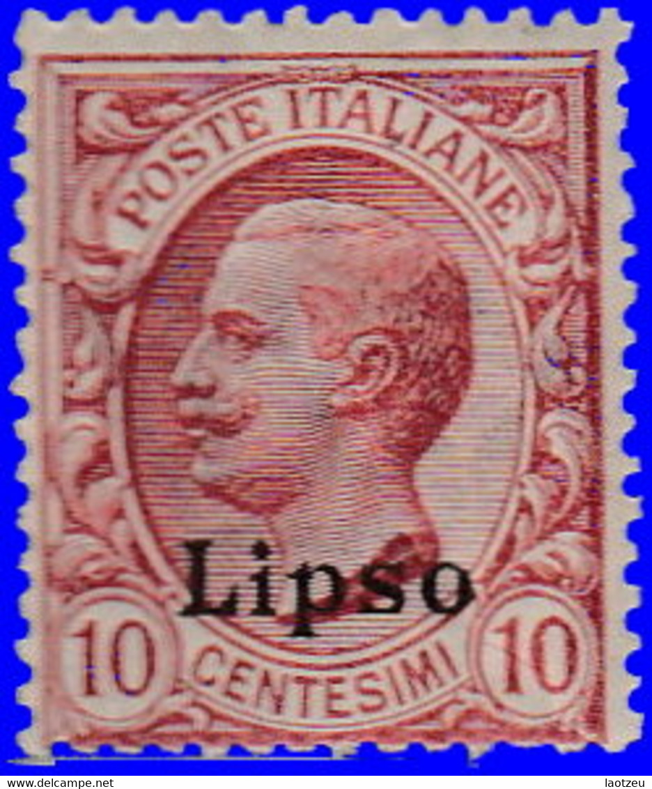 Égée LIpso 1912. ~  YT 3* - 10 C. Victor Emmanuel III - Egée (Lipso)