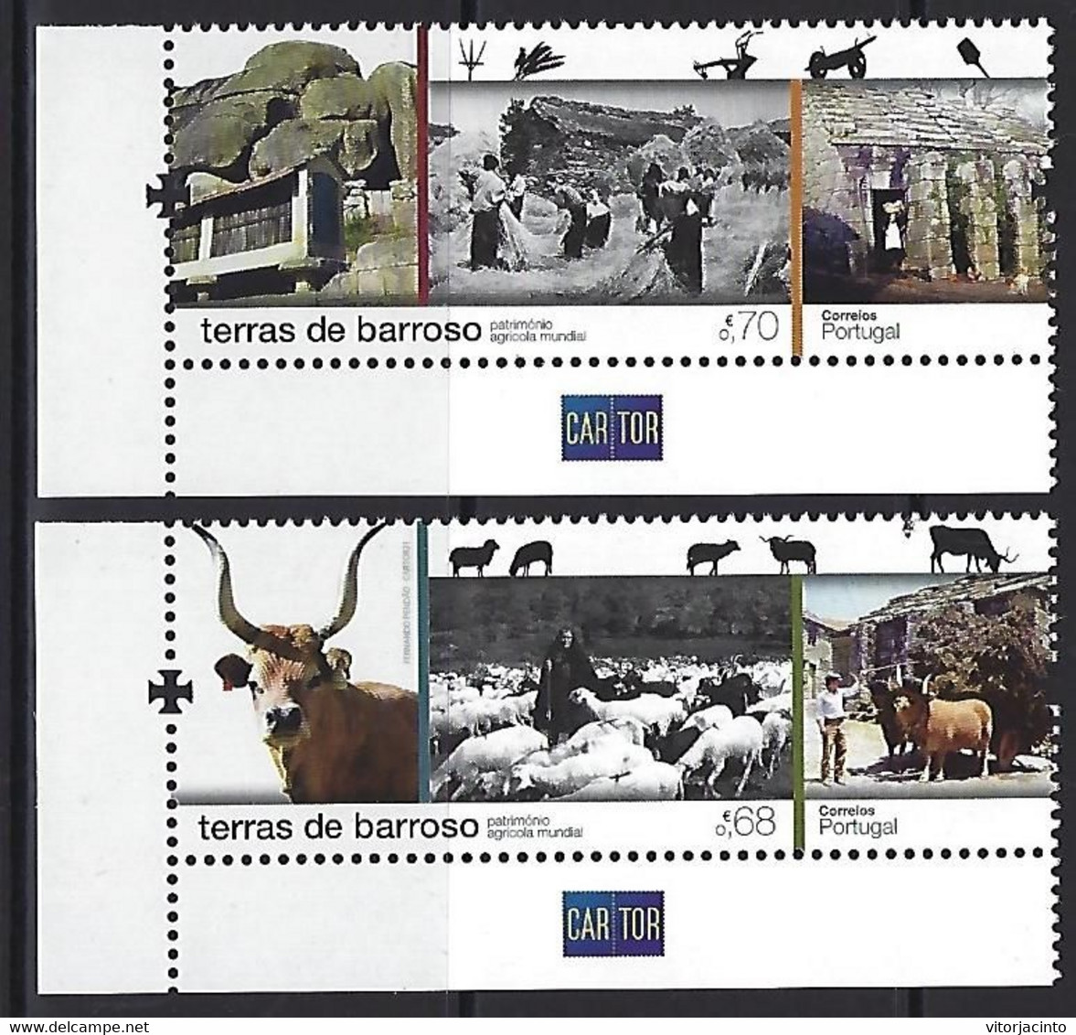 PORTUGAL - "Terras De Barroso" World Agricultural Heritage - (mint Souvenir Sheet + Stamps) - 2021-06-09 - Farm