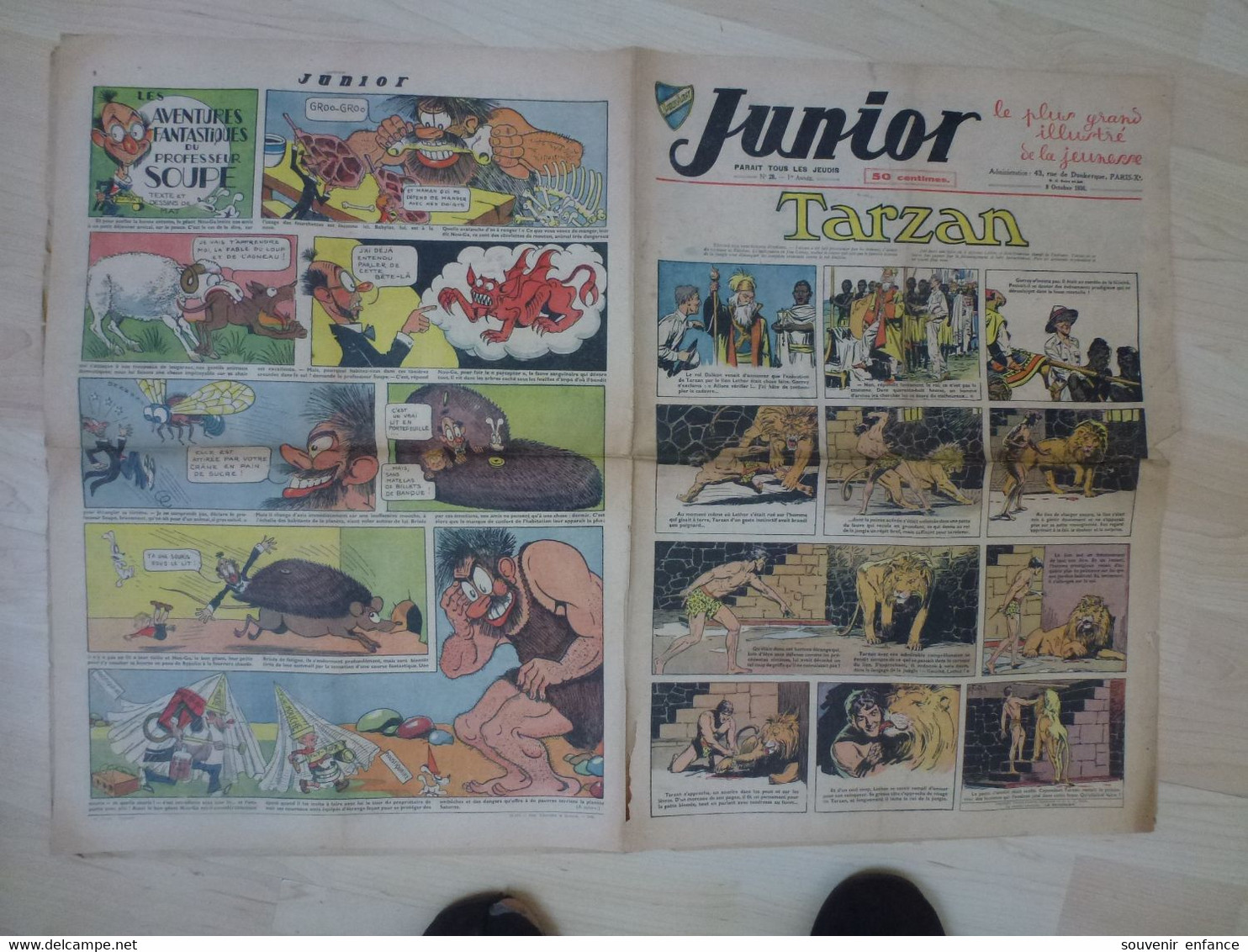Lot 2 Tarzan Junior  15 Octobre 8 1936 N°28 29 1 ère Année - Tarzan