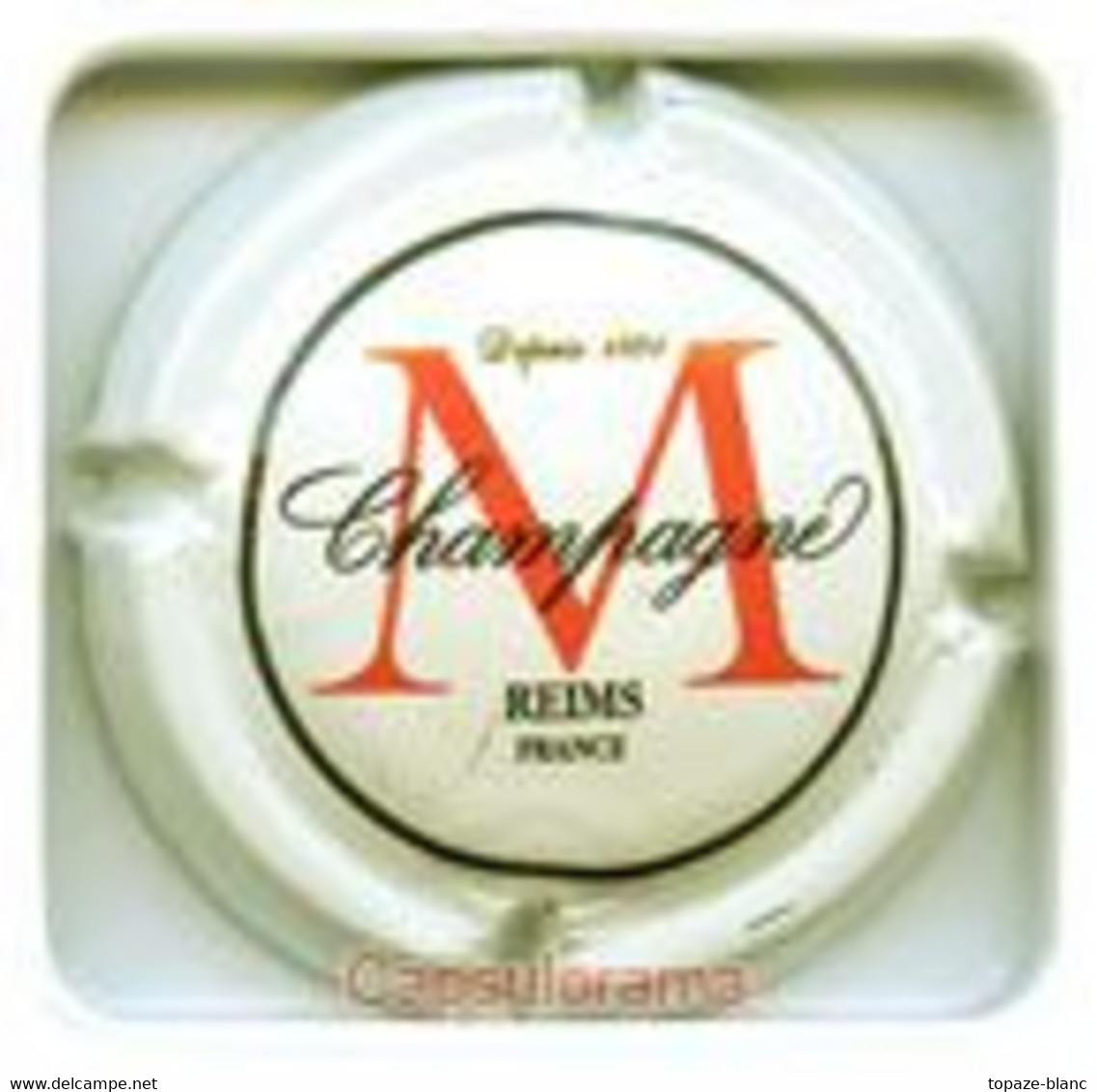 CAPSULE  CHAMPAGNE / MONTAUDON  - ROUGE PÂLE CERCLE NOIR / 1 - Mumm GH