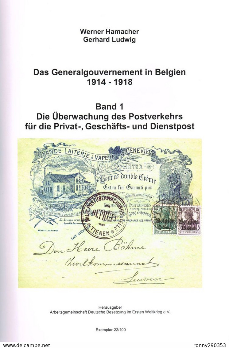 Die Überwachung Des Postverkehrs Für Die Privat-, Geschäfts- Und Dienstpost, Band 1 En 2 - Altri & Non Classificati