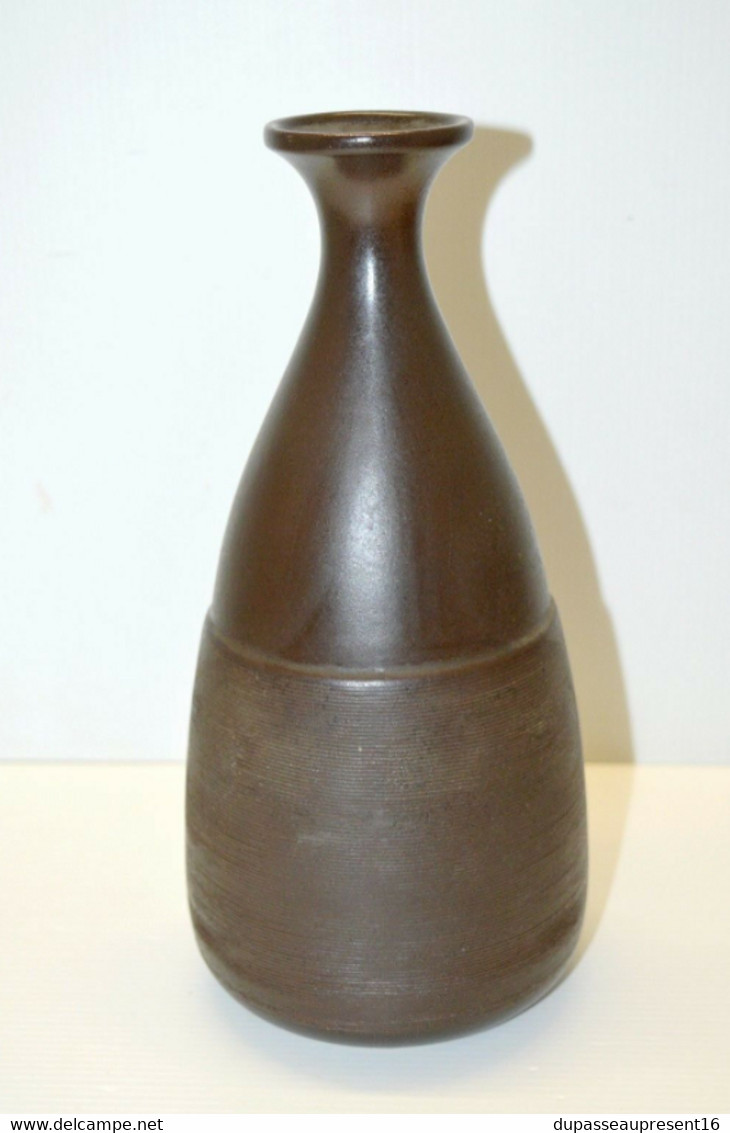 VASE GRES MODERNISTE GRESLINE MARRON Par FRANCO POZZI Design 1960 Déco VINTAGE COLLECTION VITRINE - Non Classificati