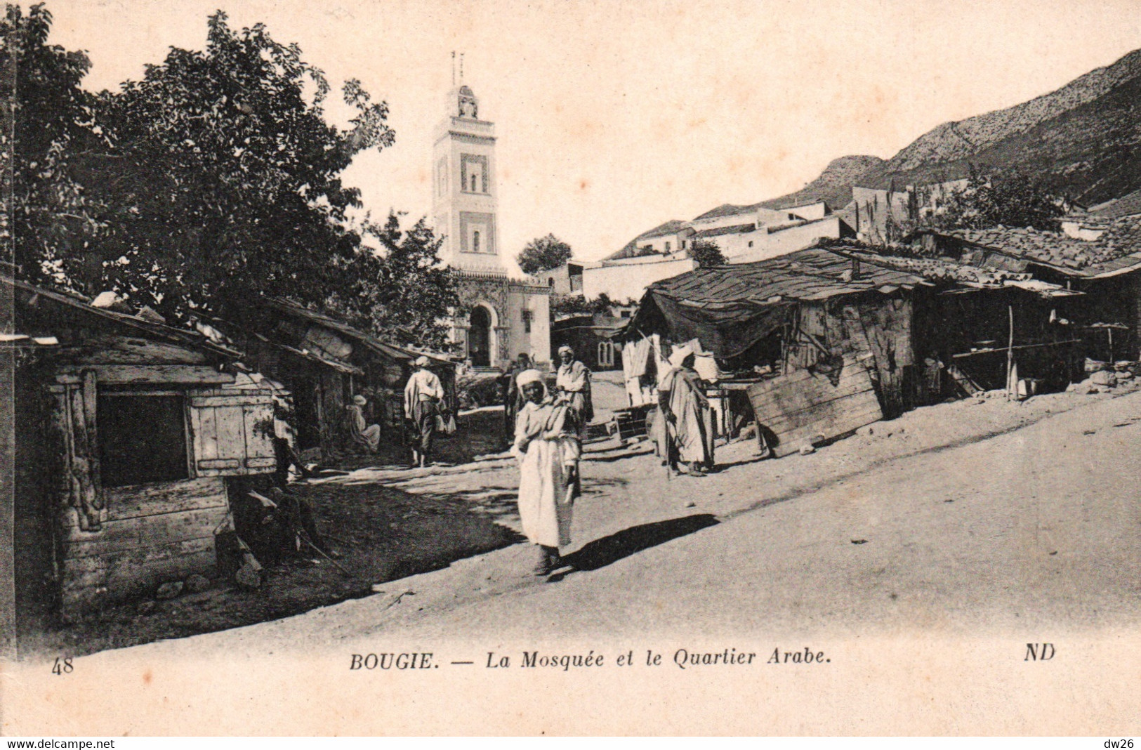 Bougie (Bejaia, Algérie) La Mosquée Et Le Quartier Arabe - Carte ND Phot. N° 48 - Bejaia (Bougie)