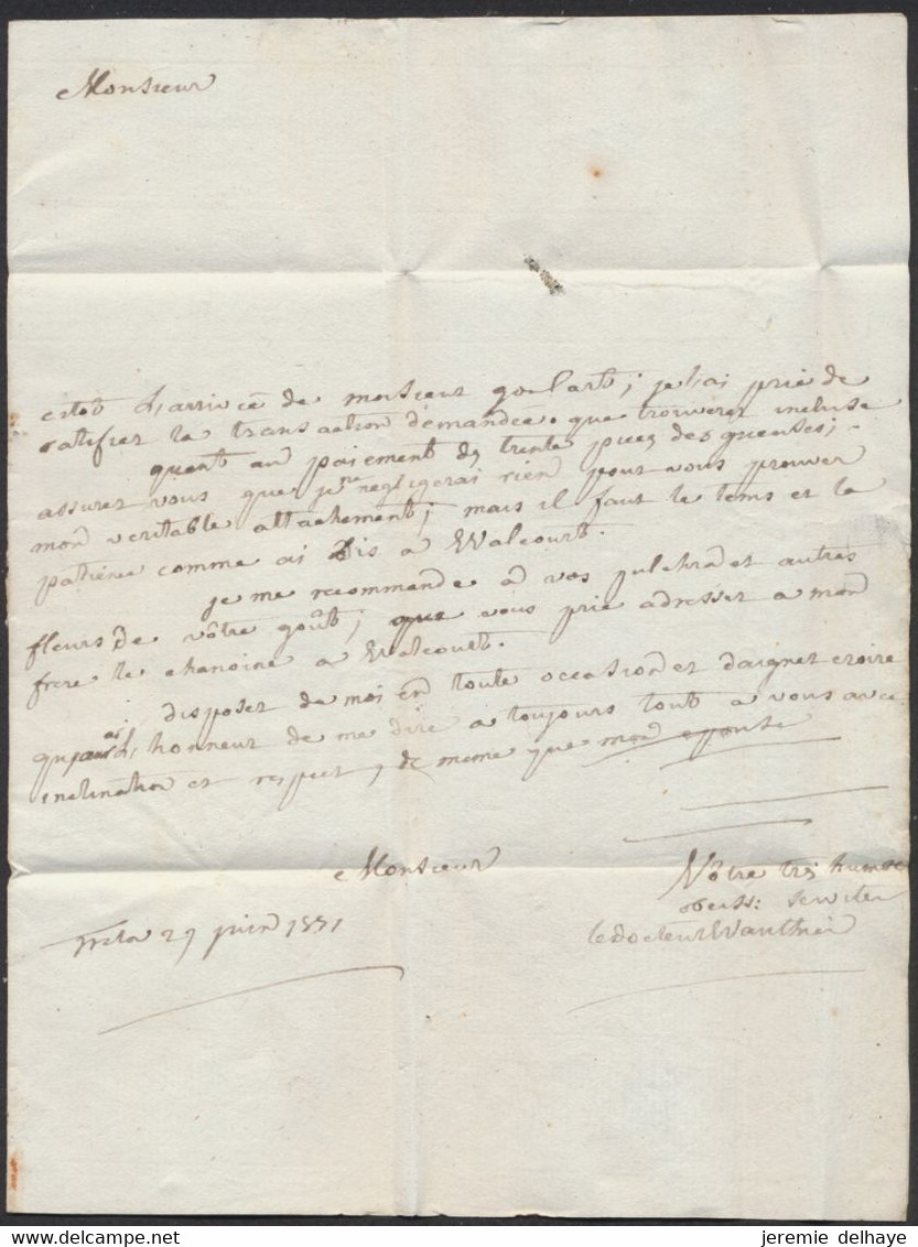 Précurseur - LAC Datée De Trelon (1771) + Obl Linéaire AVESNES Et Port 4 Sols > Fontaine-l'évêque., Curé. TB - 1714-1794 (Austrian Netherlands)