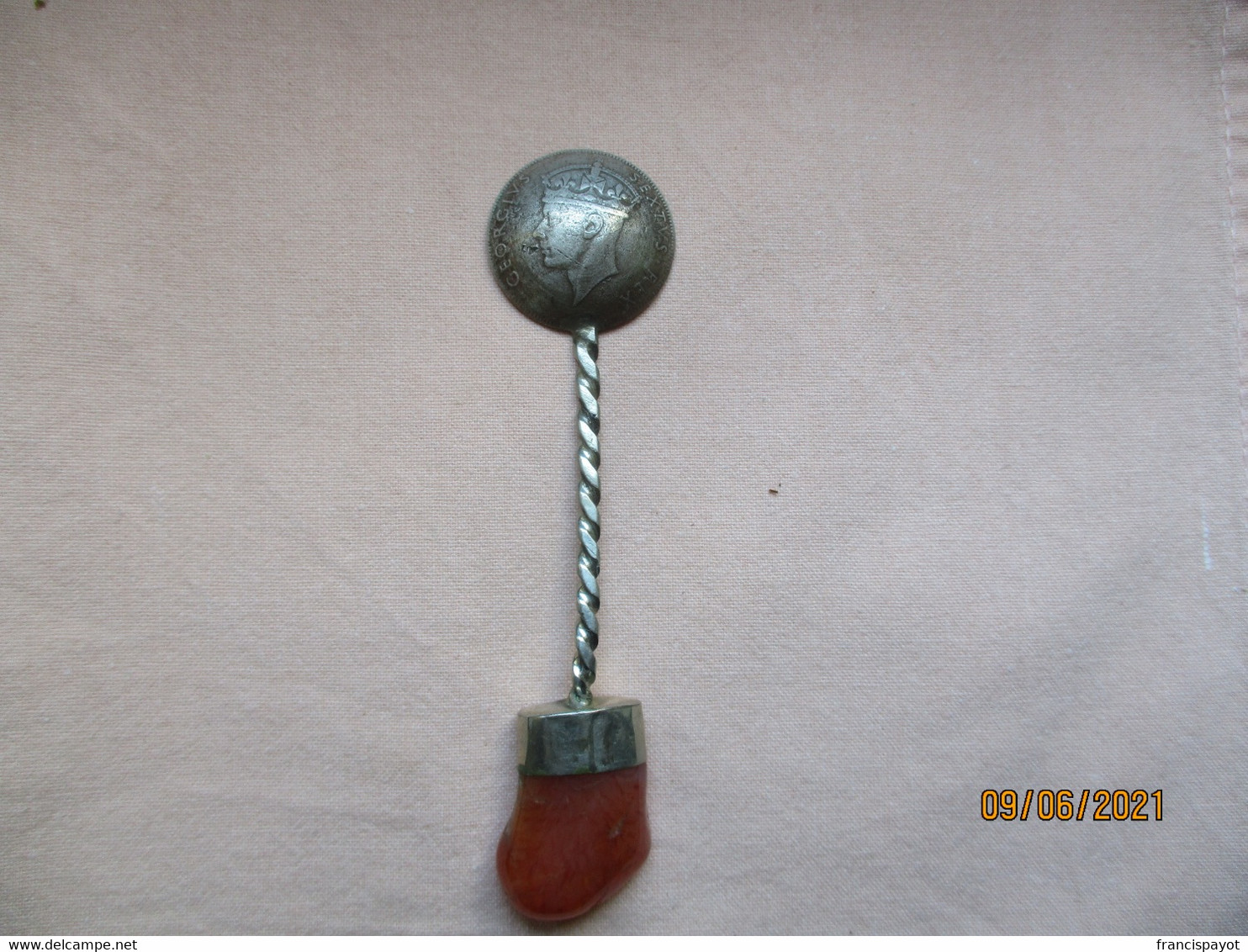 Spoon Made With A Coin Of The British East Africa - Lepels
