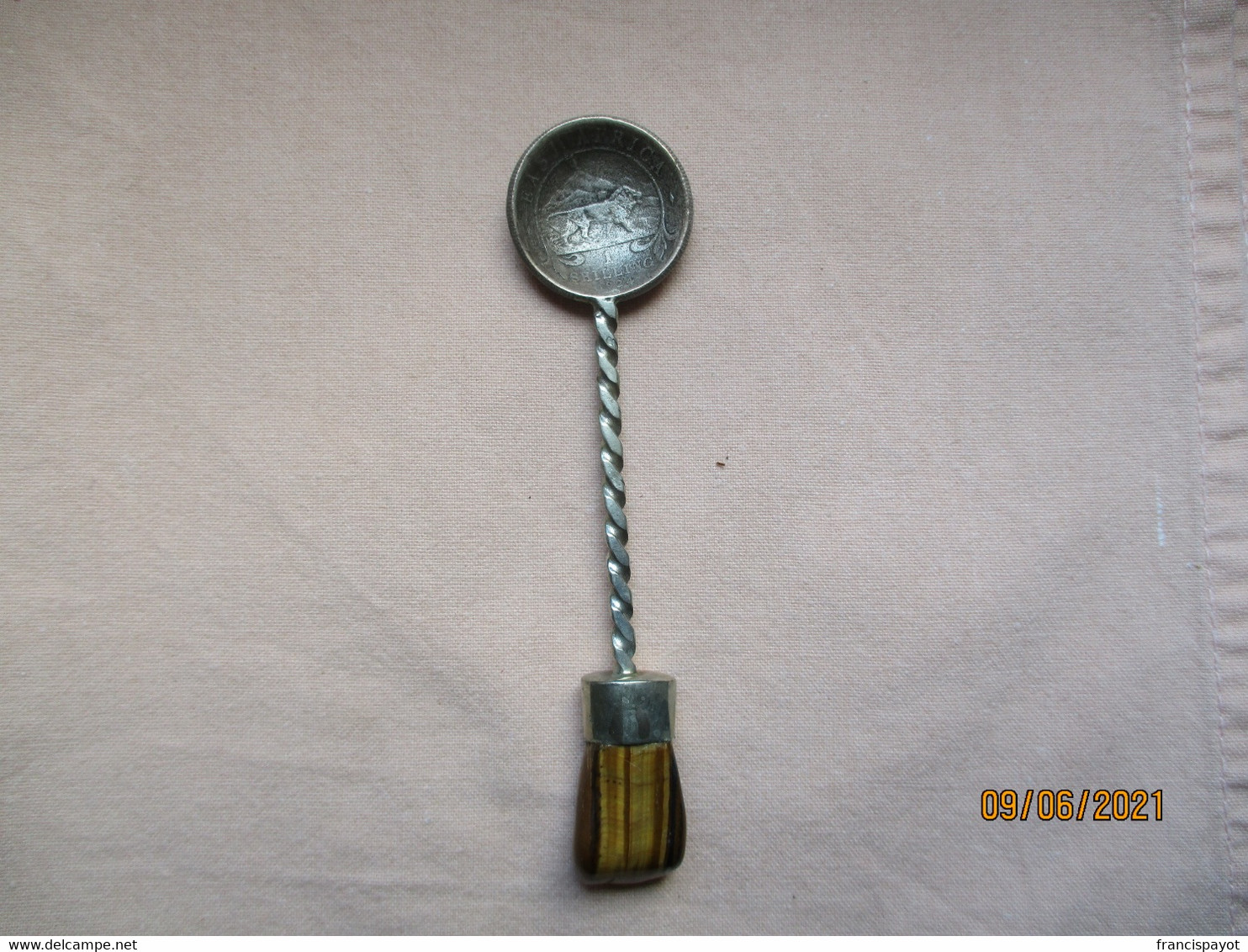 Spoon Made With A Coin Of The British East Africa - Cucchiai