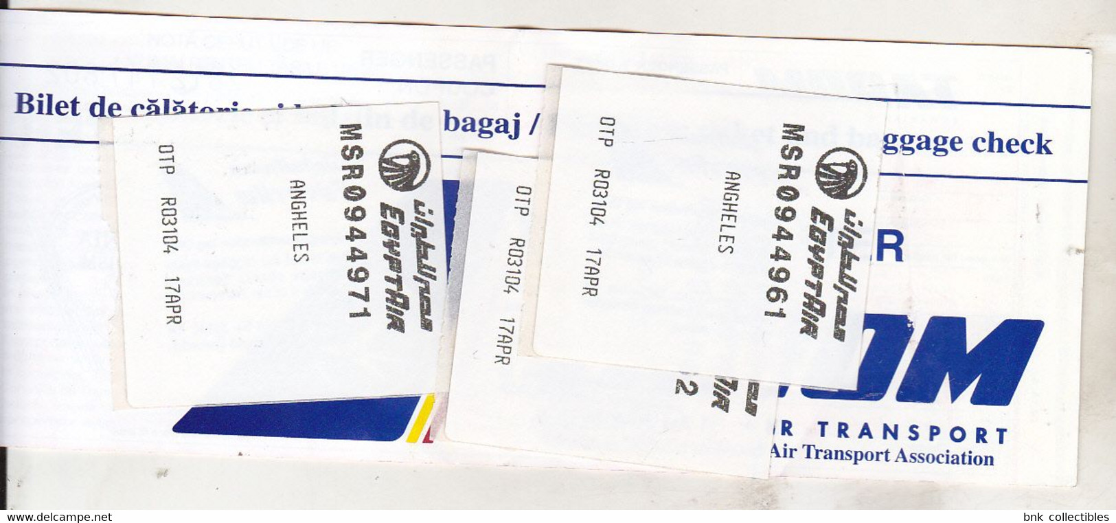 Romania TAROM Airline Ticket - Charter - 2004 - Used - Non Classificati