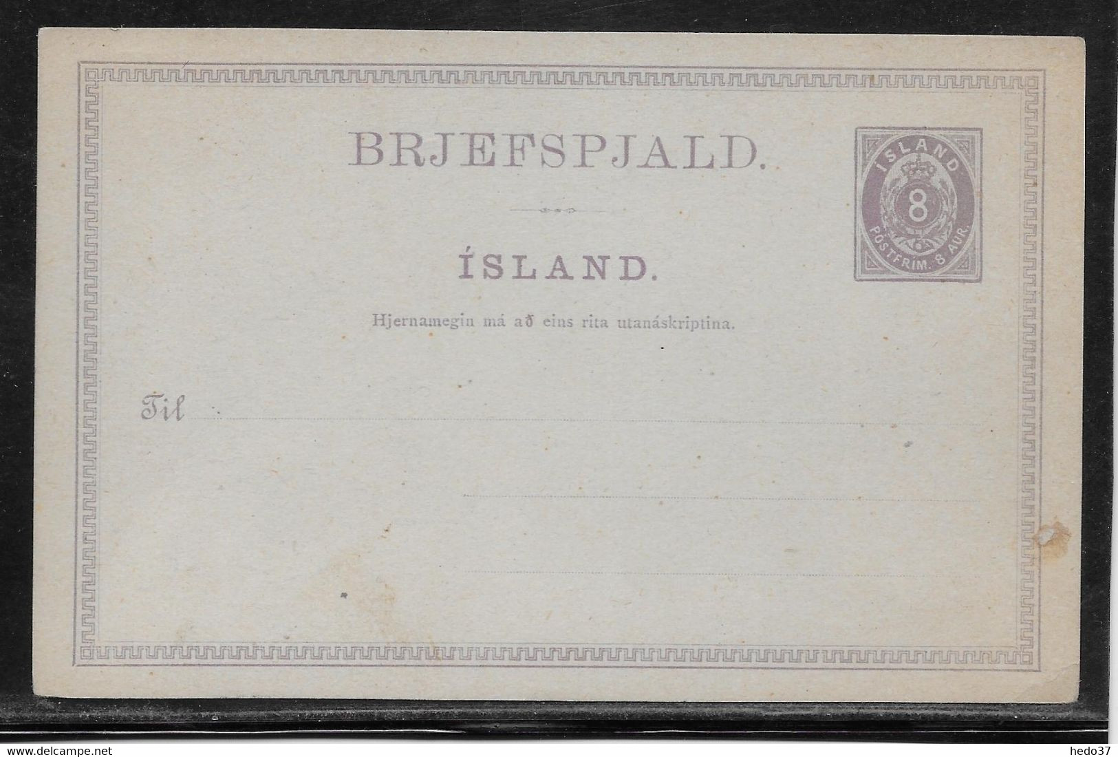 Islande - Entiers Postaux - Postal Stationery