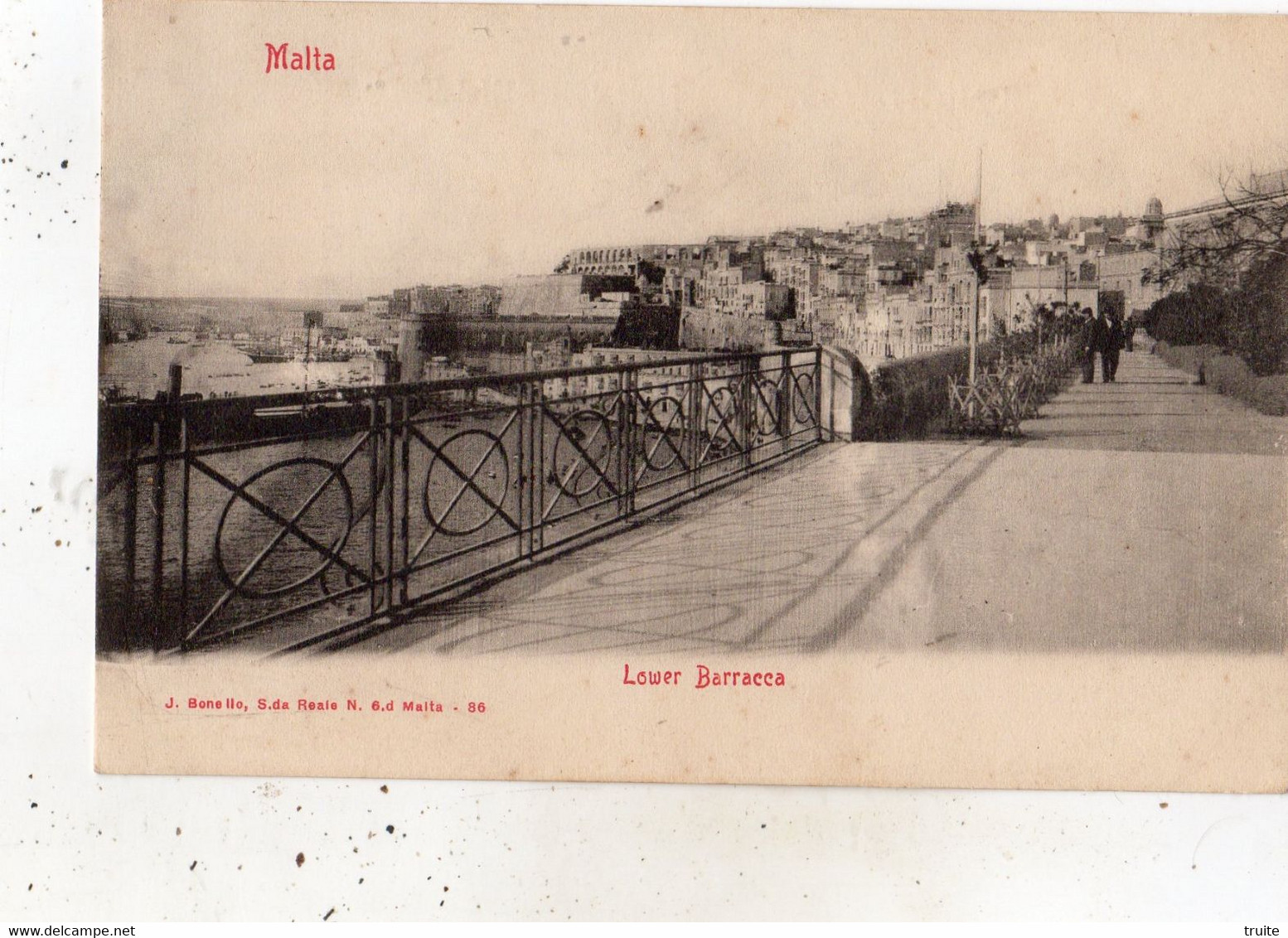 MALTA LOWER BARRACCA (CARTE PRECURSEUR ) - Malte