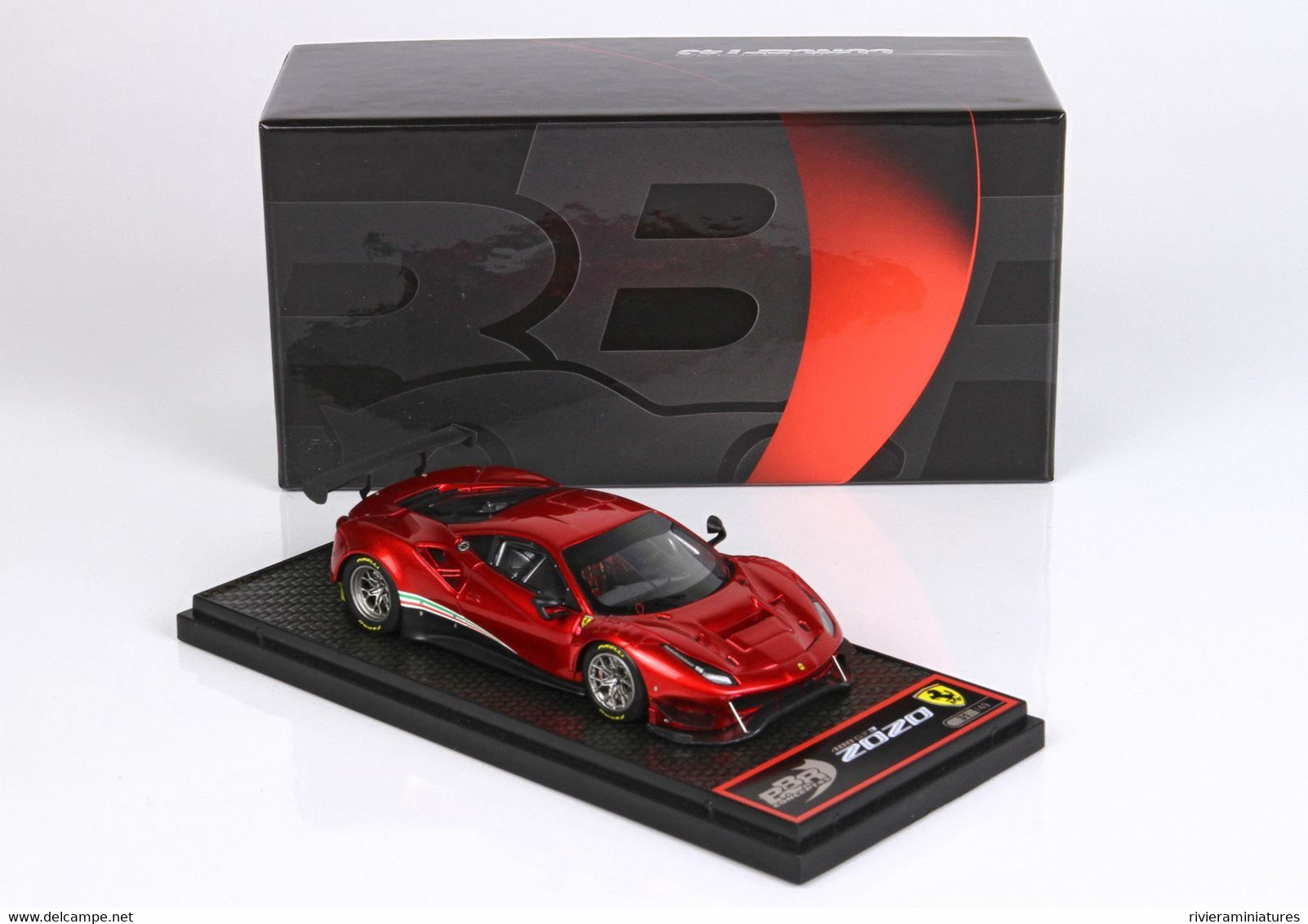 BBR - FERRARI 488 GT3 2020 - Rosso Fuoco - BBRC238RF - 1/43 - BBR