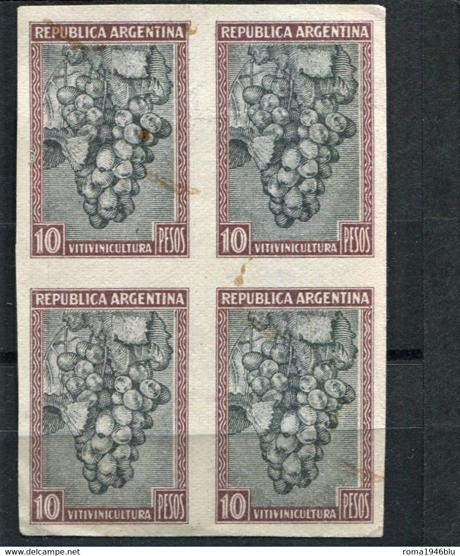 ARGENTINA VITIVINICULTURA 10 PESOS QUARTINA - Cinderellas