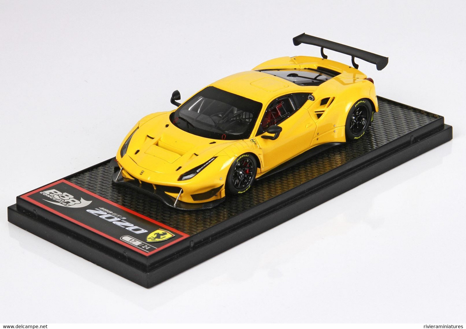 BBR - FERRARI 488 GT3 2020 - Giallo Modena - BBRC238B - 1/43 - BBR