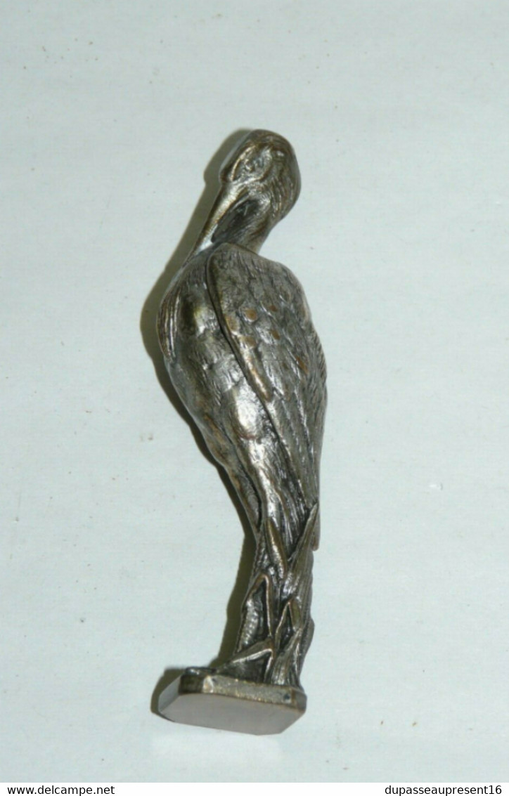 SCEAU CACHET BRONZE ARGENTE HERON Matrice VIERGE Collection Bureau Vitrine Art Nouveau - Seals