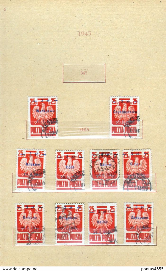 Poland Collection 1944-1950  Used + MNH - Ganze Jahrgänge