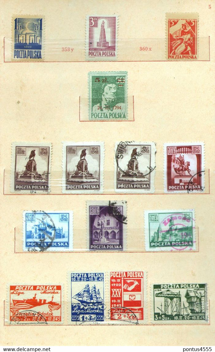 Poland Collection 1944-1950  Used + MNH - Années Complètes