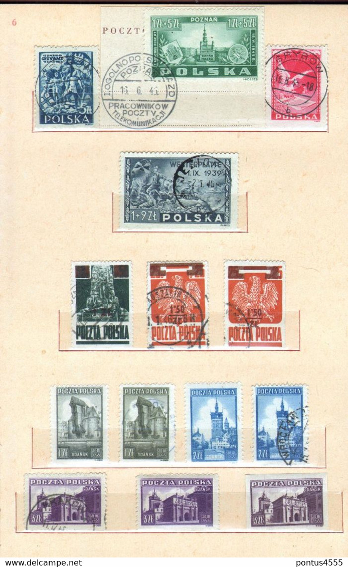 Poland collection 1944-1950  used + MNH