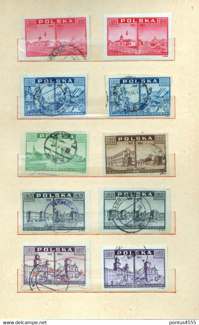 Poland collection 1944-1950  used + MNH