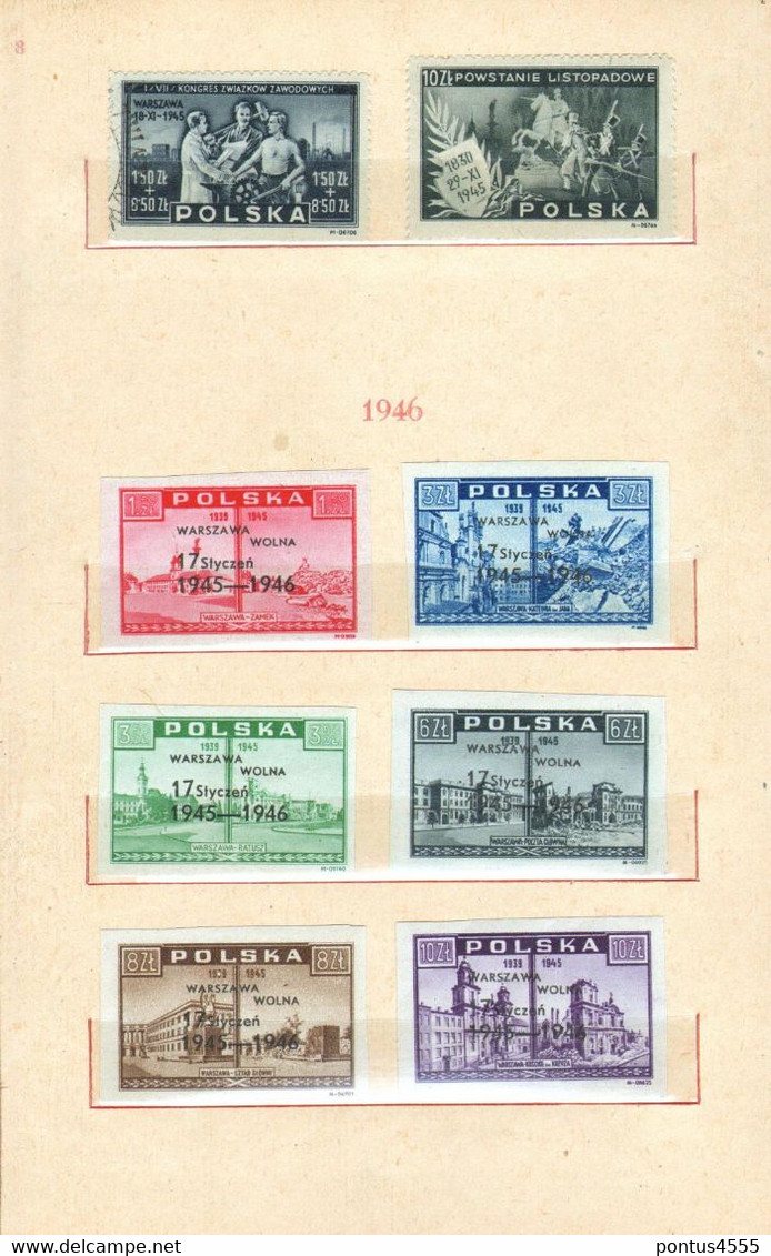 Poland collection 1944-1950  used + MNH