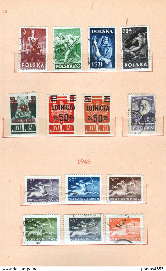 Poland collection 1944-1950  used + MNH